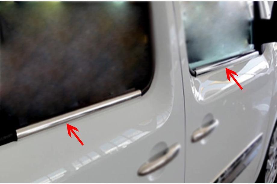 Renault Kangoo 2008–2020 Buitenste raamlijstenset (4-delig, RVS) Foto 5