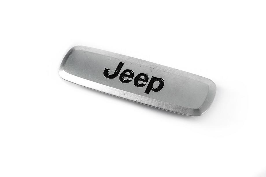 Jeep Aluminium badge voor automatten (1 st.) Image