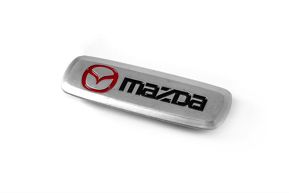 Mazda Aluminium badge voor automatten (1 st.) Foto 1