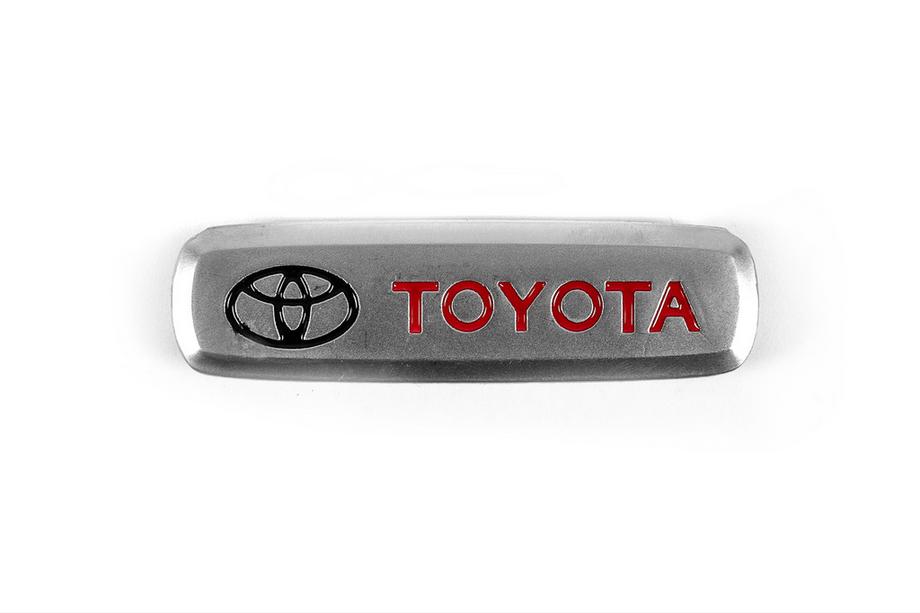 Toyota Aluminium badge voor automatten (1 st.) Foto 2