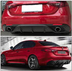 Alfa Romeo Giulia 2016–2022 Achterbumperdiffuser met eindstukken V1 (kunststof) foto 4