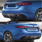 Alfa Romeo Giulia 2016–2022 Achterbumperdiffuser met eindstukken V1 (kunststof) foto 5