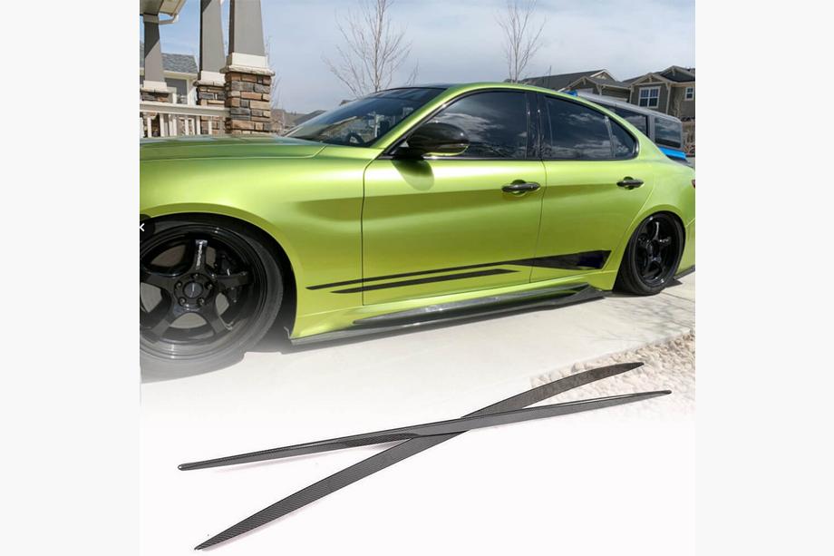 Alfa Romeo Giulia 2016–2022 Sideskirts (voor Base/Sport, kunststof) Image