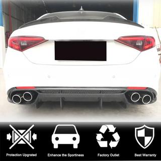 Achterbumper diffuser V1 (voor Base, carbon) foto 2