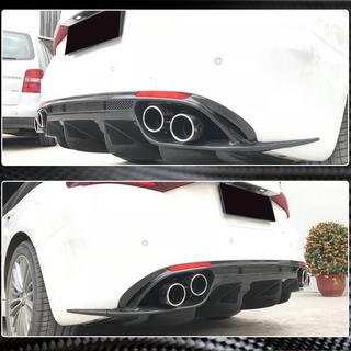 Achterbumper diffuser V1 (voor Base, carbon) foto 3