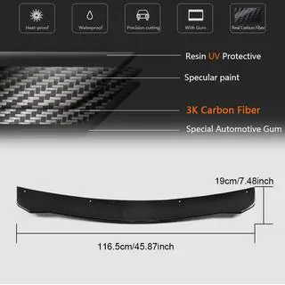 Front bumper lipspoiler Lip V2 (voor Base, carbon) Alfa Romeo Giulia 2016–2022 foto 3