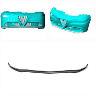 Voorbumper lip Lip V1 (voor Base, Carbon) foto 2