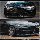 Alfa Romeo Giulia 2016–2022 Voorbumperlip Lip V2 (voor Sport, carbon) foto 6