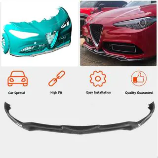 Voorbumperlip Lip V2 (voor Sport, carbon) Alfa Romeo Giulia 2016–2022 foto 3