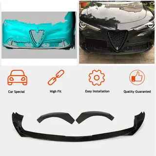 Front lip splitter (voor Base, 2017-2023, carbon) Alfa Romeo Stelvio 2016– foto 2
