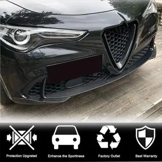Front lip splitter (voor Base, 2017-2023, carbon) Alfa Romeo Stelvio 2016– foto 3