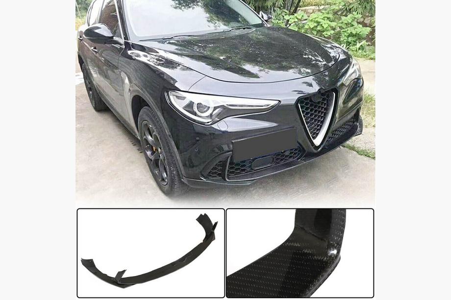 Alfa Romeo Stelvio 2016– Front lip splitter (voor Base, 2017-2023, carbon) Image