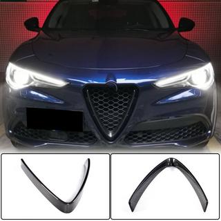 Afdekking voor radiateurgrille (2017-2023, droog carbon) Alfa Romeo Stelvio 2016– foto 1