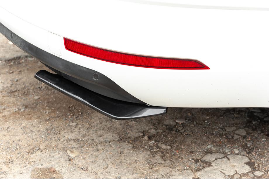 Universele Flap-extensions voor achterbumper type-A (2 stuks, hoogglans zwart, ABS-kunststof) Foto 12