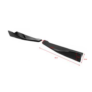 Universele flap-extensions voor achterbumper type B (2 stuks, hoogglans zwart, ABS-kunststof) foto 2