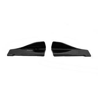 Universele Flap-extensions voor achterbumper type-C (2 stuks, hoogglans zwart, ABS-kunststof) foto 1