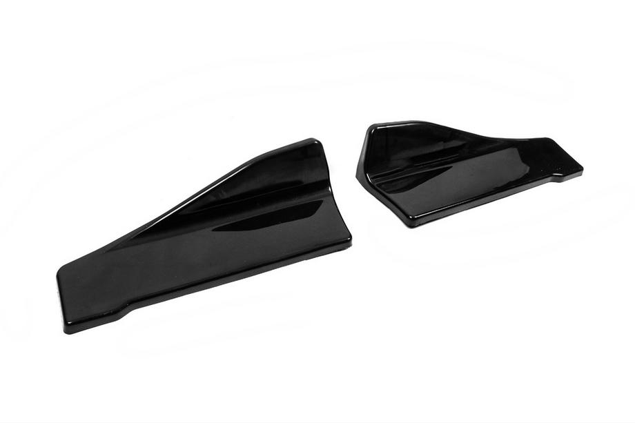 Universele Flap-extensions voor achterbumper type-C (2 stuks, hoogglans zwart, ABS-kunststof) Foto 3