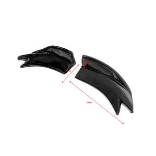 Universele flap sierlijsten voor achterbumper type F (2 stuks, hoogglans zwart, ABS-kunststof) foto 2