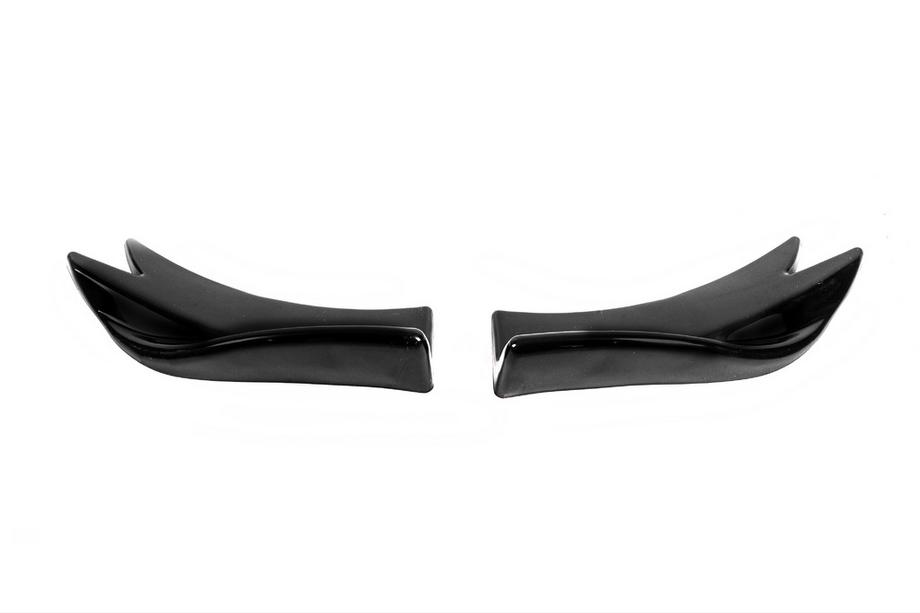 Universele flap sierlijsten voor achterbumper type F (2 stuks, hoogglans zwart, ABS-kunststof) Foto 1