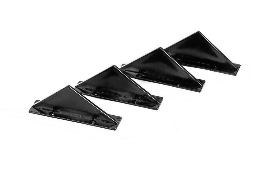 Universele achterdiffuser Type F (4 stuks, hoogglans zwart, ABS-kunststof) Foto 3