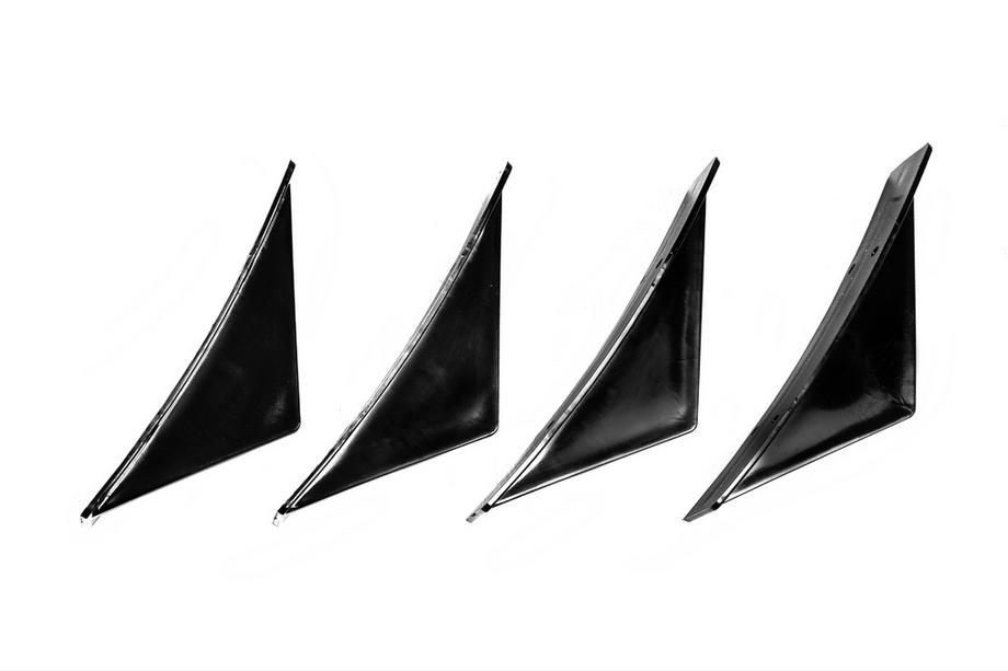 Universele achterdiffuser Type G (4 stuks, hoogglans zwart, ABS-kunststof) Foto 3