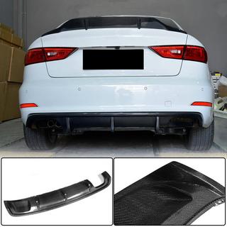 Achterbumper diffuser V2 (voor Base Sedan 2012-2016, carbon) foto 1