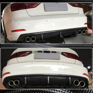 Achterbumper diffuser V1 (voor Base Sedan 2012-2016, carbon) foto 4