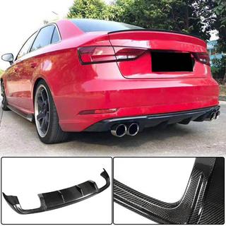 Achterbumper diffuser (voor Base Sedan 2017-2020, carbon) foto 1