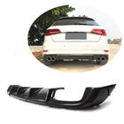 Audi A3 2012–2020 Achterbumper diffuser V2 (voor S-Line HB 2017-2020, carbon) foto 1