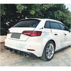 Audi A3 2012–2020 Achterbumper diffuser V2 (voor S-Line HB 2017-2020, carbon) foto 2