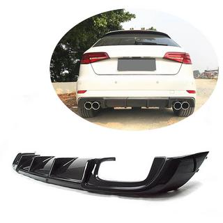 Achterbumper diffuser V2 (voor S-Line HB 2017-2020, carbon) foto 1