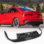 Audi A3 2020– Achterbumper diffuser V2 (voor S-Line Sedan 2020-2023, carbon) foto 1