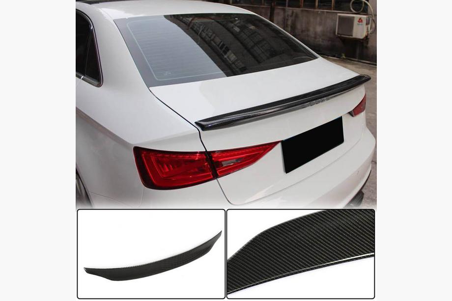Audi A3 2012–2020 Spoiler V7 (voor Sedan, carbon) Image