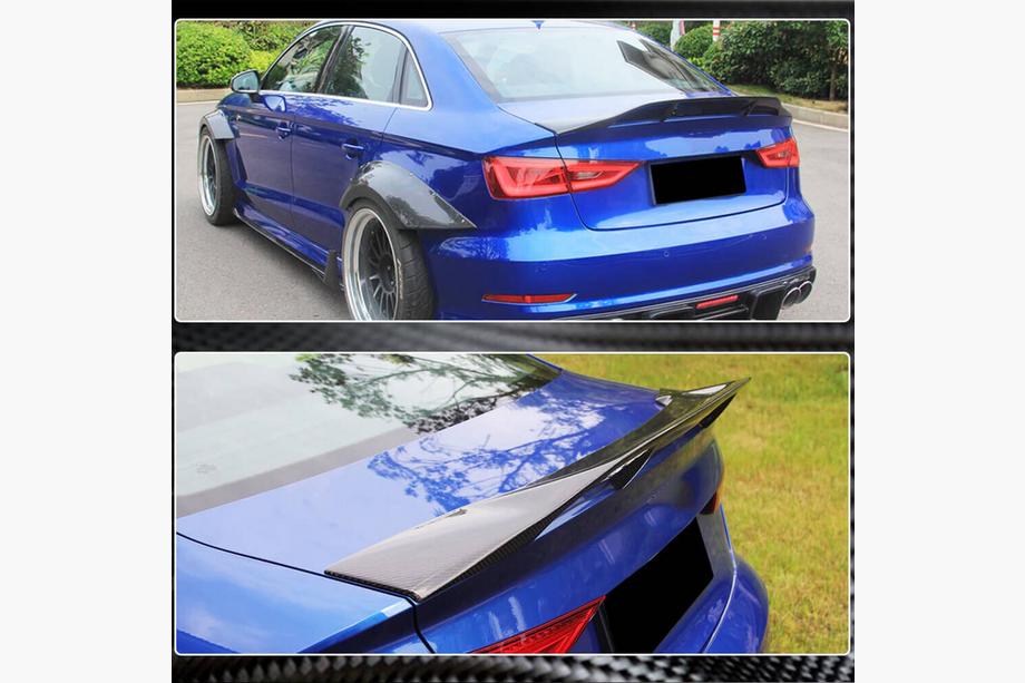 Audi A3 2012–2020 Spoiler V1 (voor sedan, carbon) Foto 4