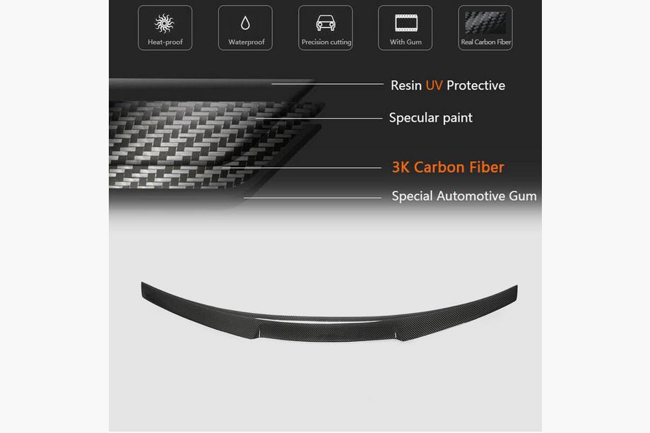 Audi A3 2020– Spoiler V1 (voor sedan, carbon) Foto 5