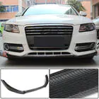 Audi A4 B8 2007–2015 Front bumper lip Lip (voor Base 2007-2011, carbon) foto 1