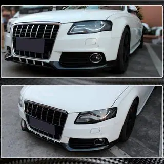 Front bumper lip Flap (voor Base 2007-2011, carbon) Audi A4 B8 2007–2015 foto 4