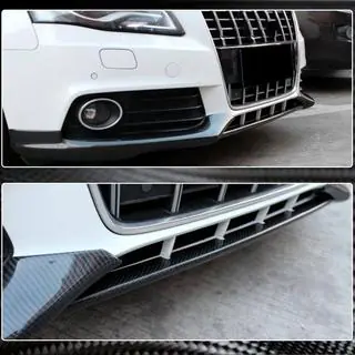 Centrale frontbumperlip (voor Base 2007-2011, carbon) Audi A4 B8 2007–2015 foto 3