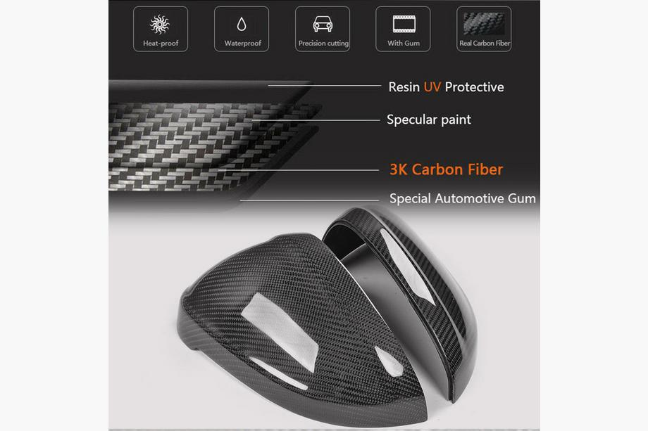 Audi A4 B9 2015–2024 Spiegelkappen Replacement Style (Carbon) V2 Foto 6