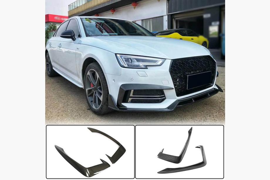 Audi A4 B9 2015–2024 Mistlamp sierlijsten V2 (voor S-Line Sedan 2015-2019, carbon) Image