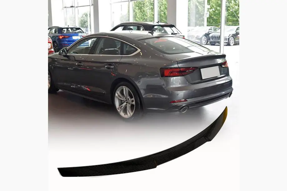 Audi A5 2016–2025 V5 spoiler (voor Sportback, carbon) Foto 1