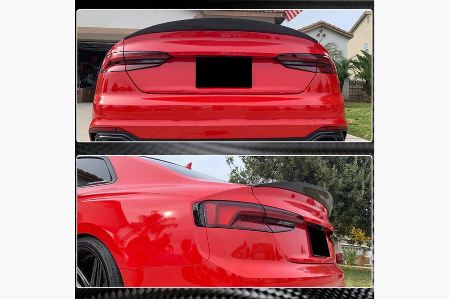 Audi A5 2016–2025 Spoiler V4 (voor coupé, kunststof) Image