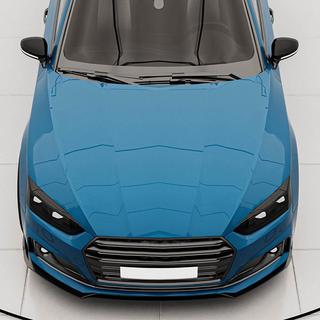 Voorbumper frontlip Lip V2 (voor S-Line 2016-2020, carbon) foto 3