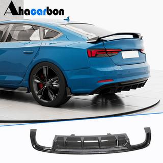 Achterbumper diffuser V3 (voor S-Line 2016-2020, carbon) foto 2