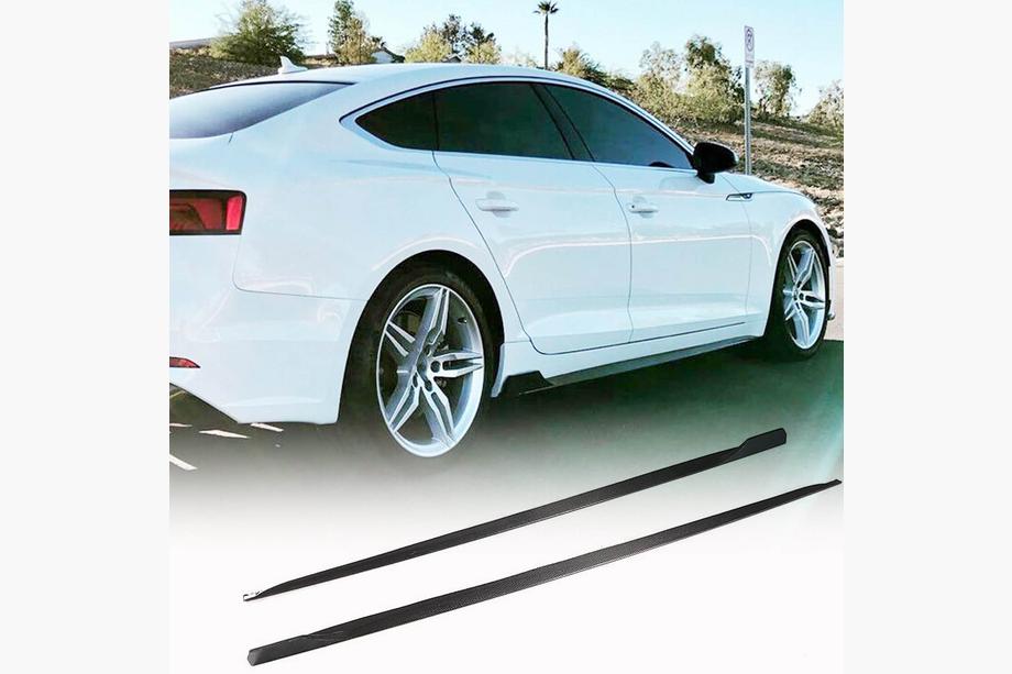Audi A5 2016–2025 Side skirts 2016-2020 V2 (voor Sportback, carbon) Foto 1