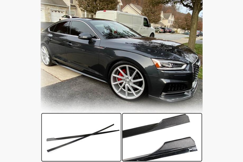 Audi A5 2016–2025 Side skirts 2016-2020 V2 (voor Sportback, carbon) Foto 2
