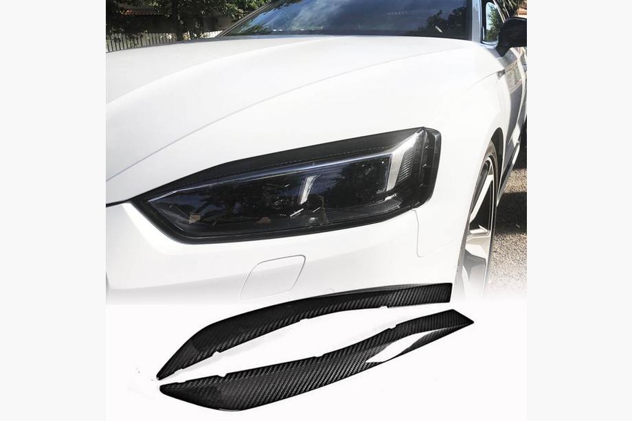 Audi A5 2016–2025 Koplamp wenkbrauwen (carbon) Foto 1