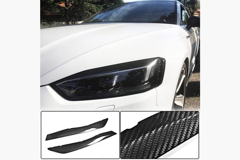 Audi A5 2016–2025 Koplamp wenkbrauwen (carbon) Foto 2