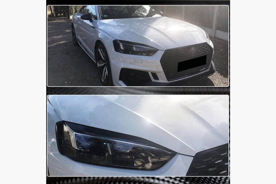 Audi A5 2016–2025 Koplamp wenkbrauwen (carbon) Foto 5