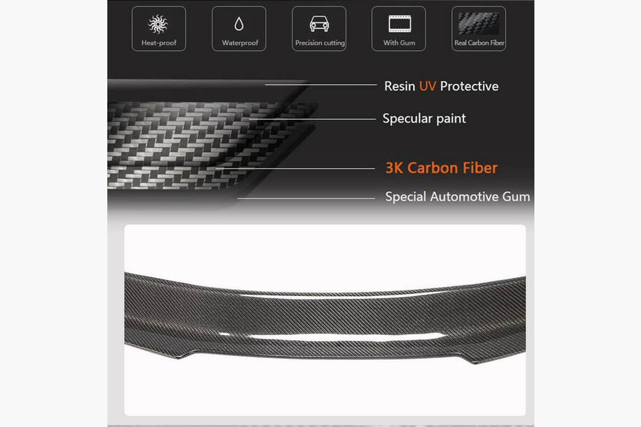 Audi A5 2016–2025 Spoiler V1 (voor coupé, carbon) Foto 3